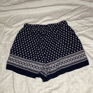 Garage High Waisted Shorts; Soft Cloth w/ Flower Design